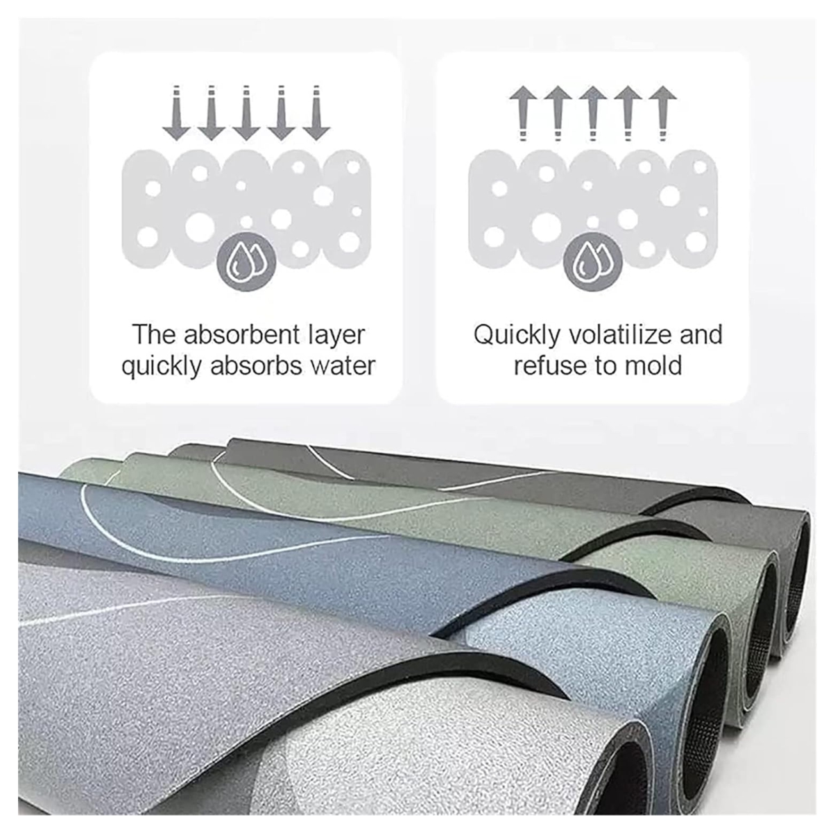 Tapete Alfombra cocina antideslizante X2